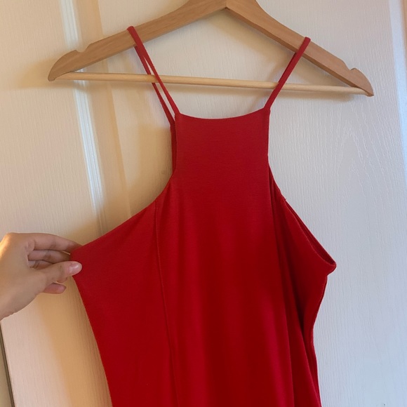 Gorgeous Red Halter Top Dress - Picture 2 of 3